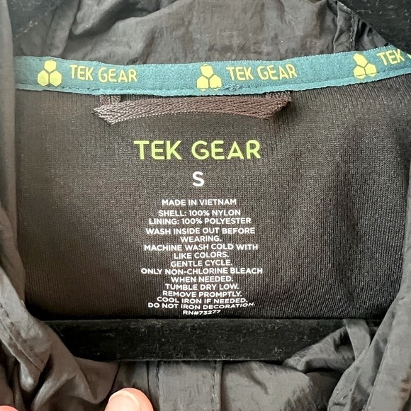 Tek Gear Rain/Wind Breaker Jacket size S - Picture 3 of 6